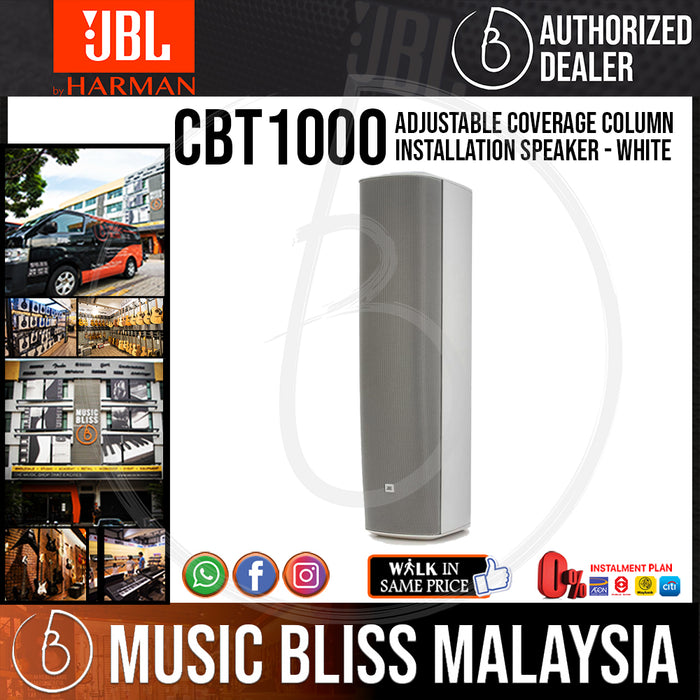 JBL CBT1000 Adjustable Coverage Column Installation Speaker - White (CBT 1000/CBT-1000) - Music Bliss Malaysia