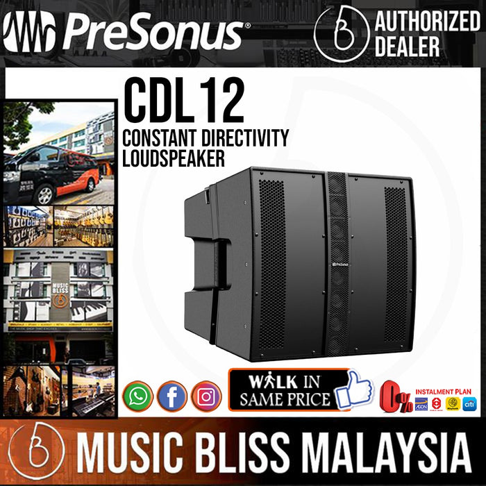 PreSonus CDL12P Constant Directivity Loudspeaker - Music Bliss Malaysia