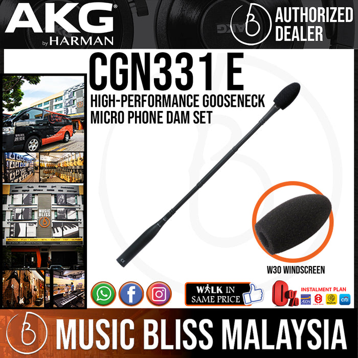 AKG CGN331 E High-performance Gooseneck Microphone DAM Set (CGN 331 E / CGN331E) *Everyday Low Prices Promotion* - Music Bliss Malaysia