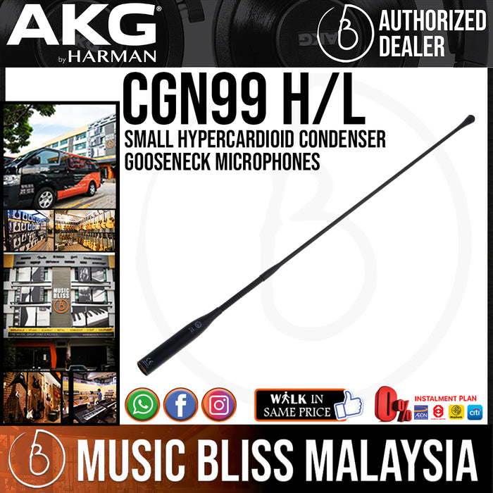 AKG CGN99H/Large Hypercardioid Condenser Gooseneck Microphones (CGN 99 HL / CGN99HL / CGN99 H/L) *Everyday Low Prices Promotion* - Music Bliss Malaysia