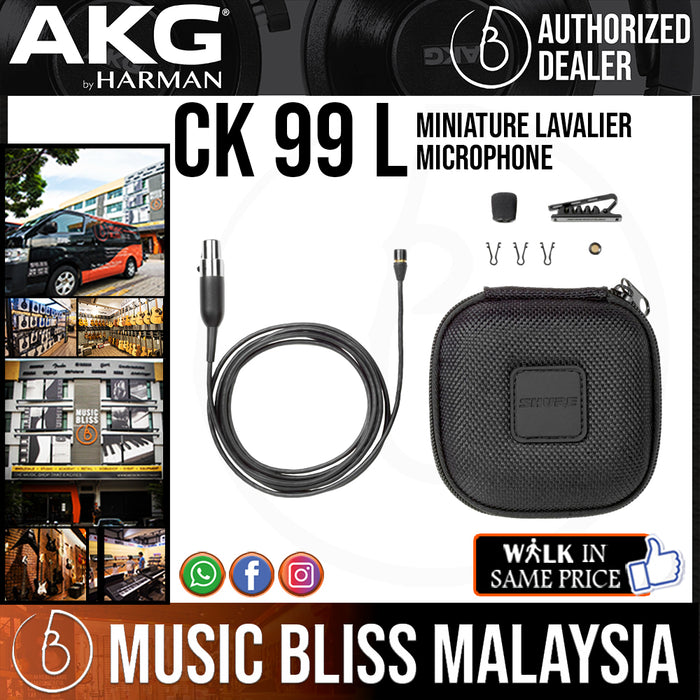AKG CK 99 L Miniature Lavalier Microphone - Music Bliss Malaysia