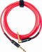 Joyo CM-22 Hi End Instrument Cable 6M Straight-to-Right Angle - Red - Music Bliss Malaysia