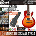 Cort CR100 Electric Guitar with Bag - Cherry Red Sunbust (CR-100 CR 100) - Music Bliss Malaysia