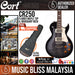 Cort CR250 Electric Guitar with Bag - Trans Black (CR-250 CR 250) - Music Bliss Malaysia