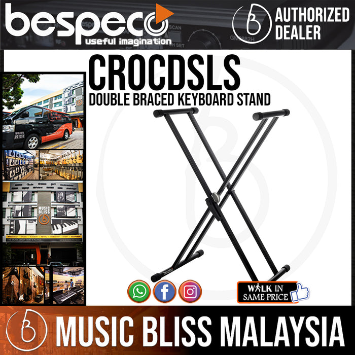 Bespeco CROCDSLS Double Braced Keyboard Stand - Music Bliss Malaysia