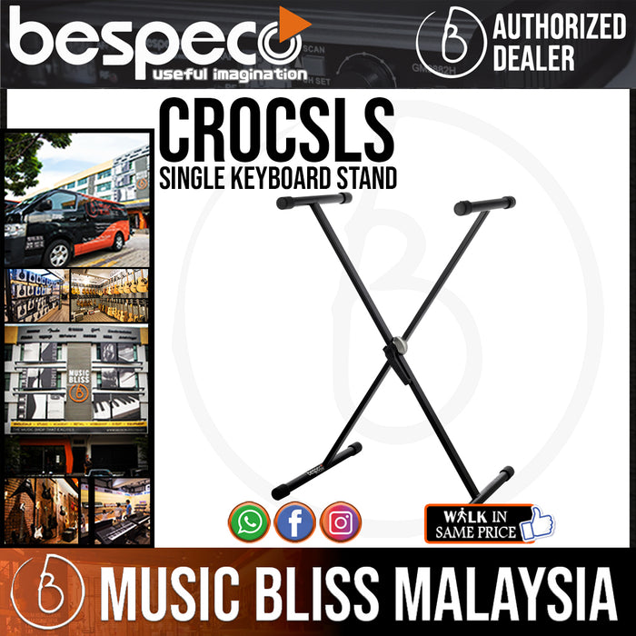 Bespeco CROCSLS Single Keyboard Stand - Music Bliss Malaysia