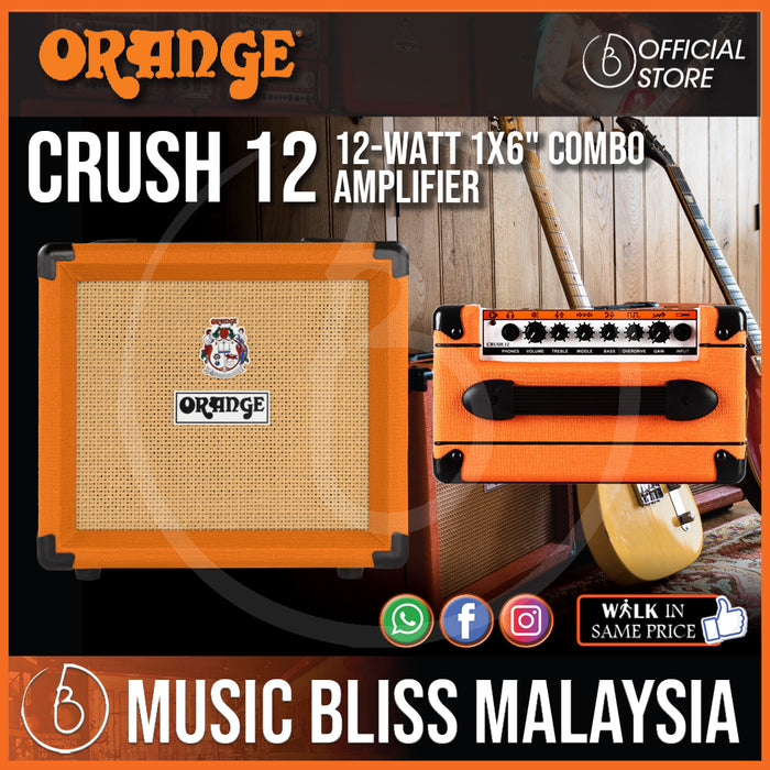 Orange Crush 12 - 12-watt 1x6" Combo Amp - Music Bliss Malaysia