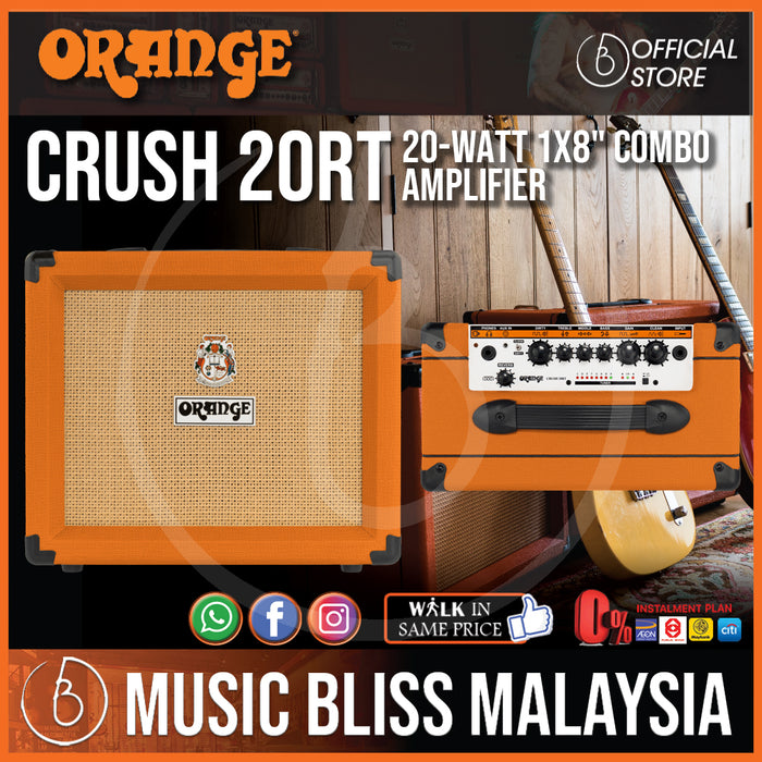 Orange Crush 20RT - 20-watt 1x8" Combo Amp - Music Bliss Malaysia