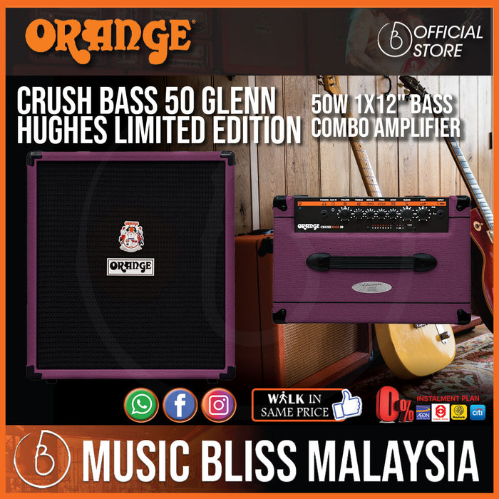 Orange Crush Bass 50 Glenn Hughes Limited Edition - Music Bliss Malaysia