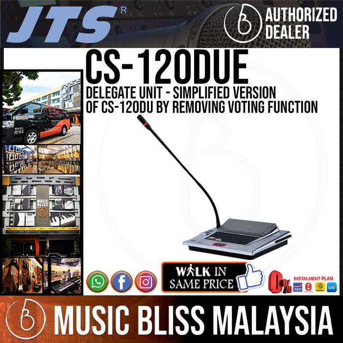 JTS CS-120DUE Delegate Unit - Simplified Version of CS-120DU by Removing Voting Function - Music Bliss Malaysia