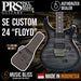PRS SE Custom 24 Floyd Electric Guitar with Bag - Charcoal Burst - Music Bliss Malaysia