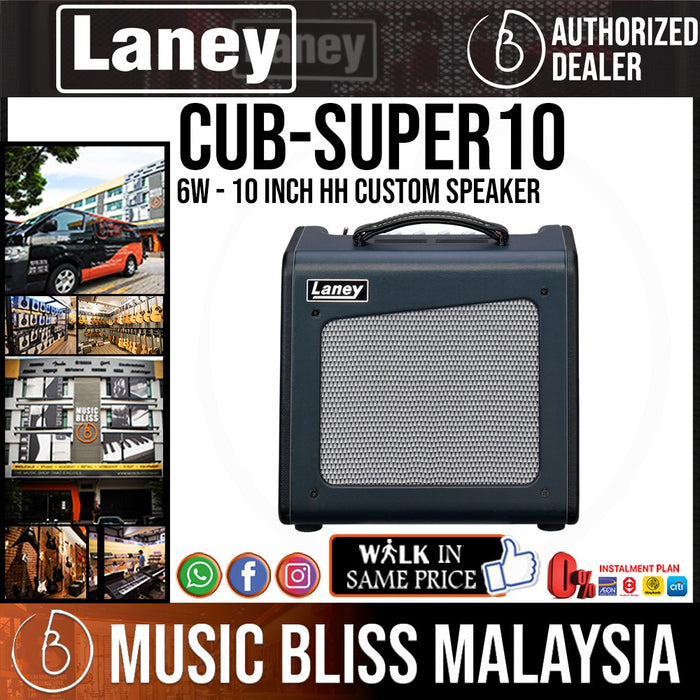 Laney CUB-SUPER10 6W 10" All Tube HH Custom Speaker Combo Amp - Music Bliss Malaysia