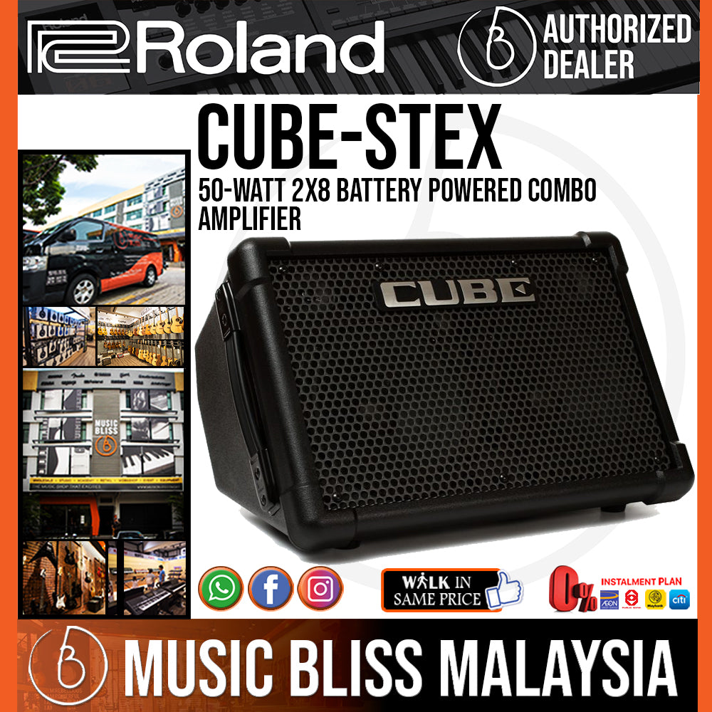 Roland CUBE Street EX 50-watt 2x8 Battery Powered Combo Amplifier | Music  Bliss Malaysia