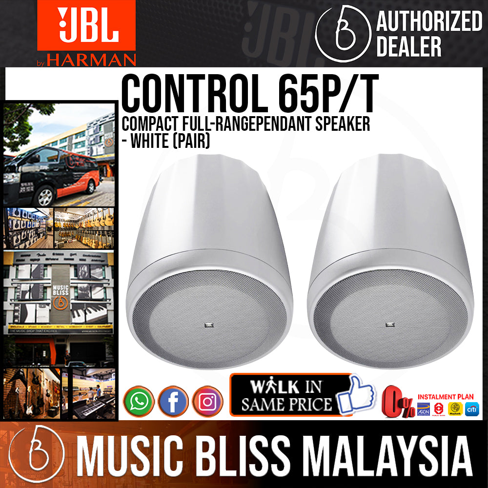 JBL Control 65P/T Compact Full-RangePendant Speaker White (Pair