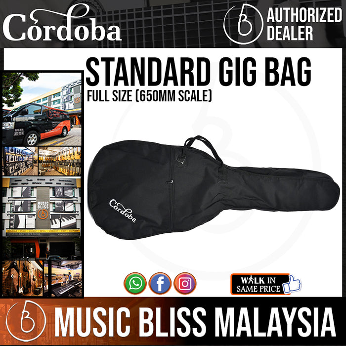 Cordoba Standard Gig Bag Full Size (650mm scale) - Music Bliss Malaysia