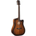 Cort Core-DC All Mahogany Acoustic Guitar with Bag - Open Pore Black Burst - Music Bliss Malaysia