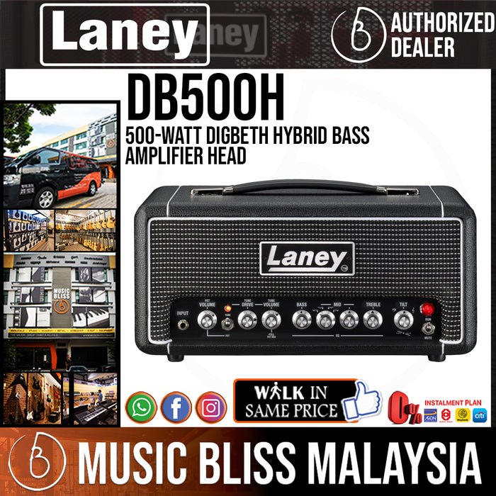 Laney DB500H 500-watt Digbeth Hybrid Bass Amplifier Head - Music Bliss Malaysia