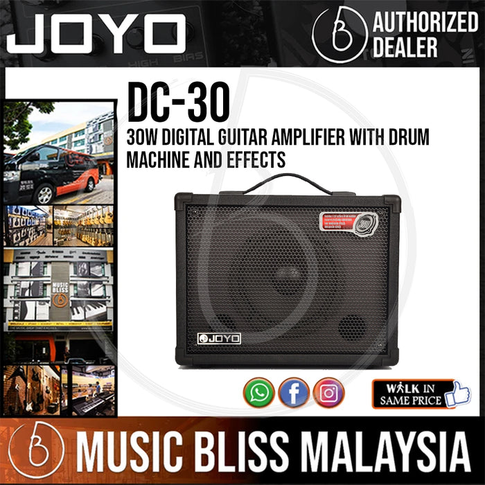 JOYO DC-30 30W Digital Guitar Amplifier With Drum Machine and Effects (DC30) - Music Bliss Malaysia
