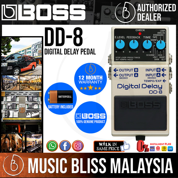 Boss DD-8 Digital Delay Pedal | Music Bliss Malaysia
