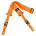 DiMarzio 2" ClipLock Guitar Strap - Orange Nylon DD2200OR (DD2200 OR) - Music Bliss Malaysia