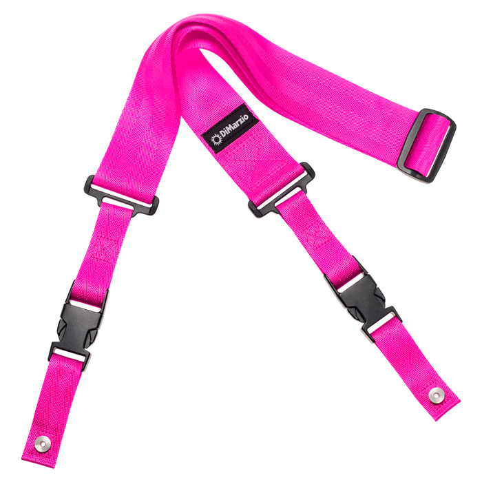 DiMarzio 2" ClipLock Guitar Strap - Pink Nylon DD2200PK (DD2200 PK) - Music Bliss Malaysia