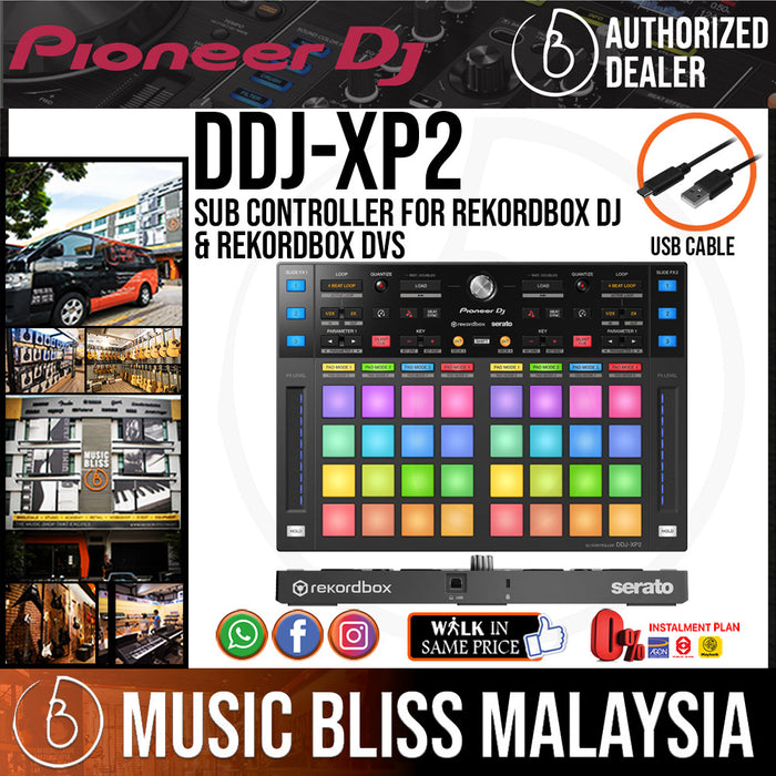 Pioneer DJ DDJ-XP2 Sub-controller for Rekordbox DJ / Serato DJ (DDJXP2) - Music Bliss Malaysia