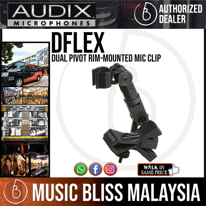 Audix DFLEX Dual Pivot Rim-mounted Mic Clip - Music Bliss Malaysia