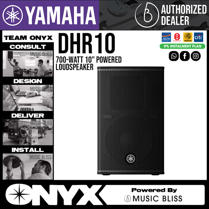 Yamaha DHR10 700-Watt 10" Powered Loudspeaker - Music Bliss Malaysia