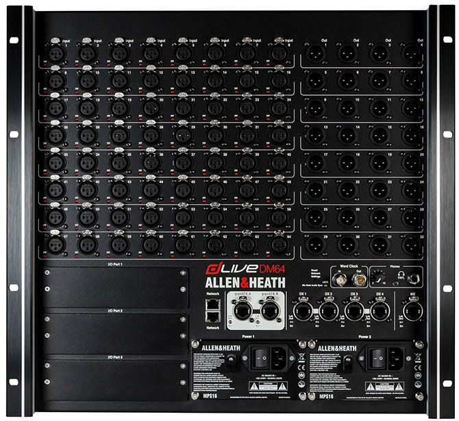 Allen & Heath dLive DM64 MixRack (DM-64) | Music Bliss Malaysia