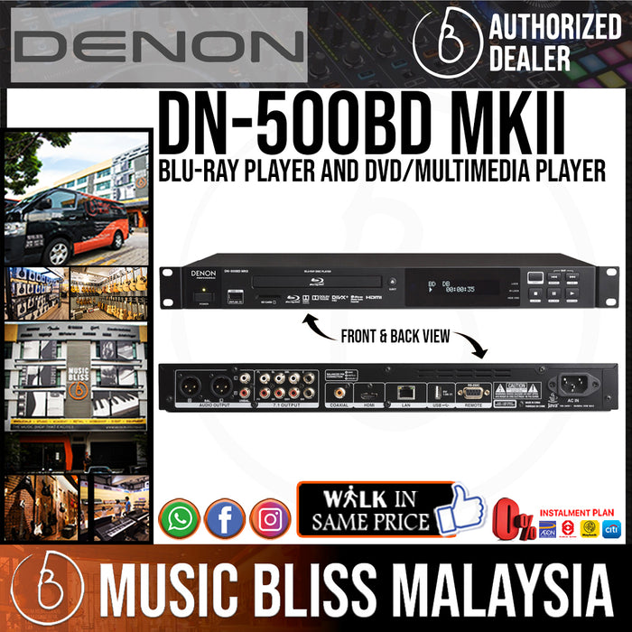 Denon DN-500BD MKII Blu-Ray Disc Player (DN500BD) - Music Bliss Malaysia