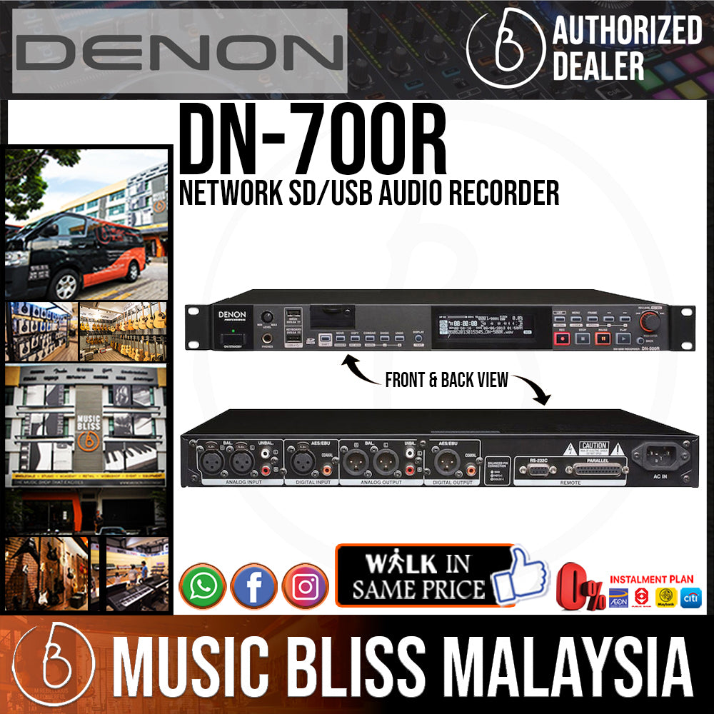Denon DN-700R Network SD/USB Audio Recorder | Music Bliss Malaysia