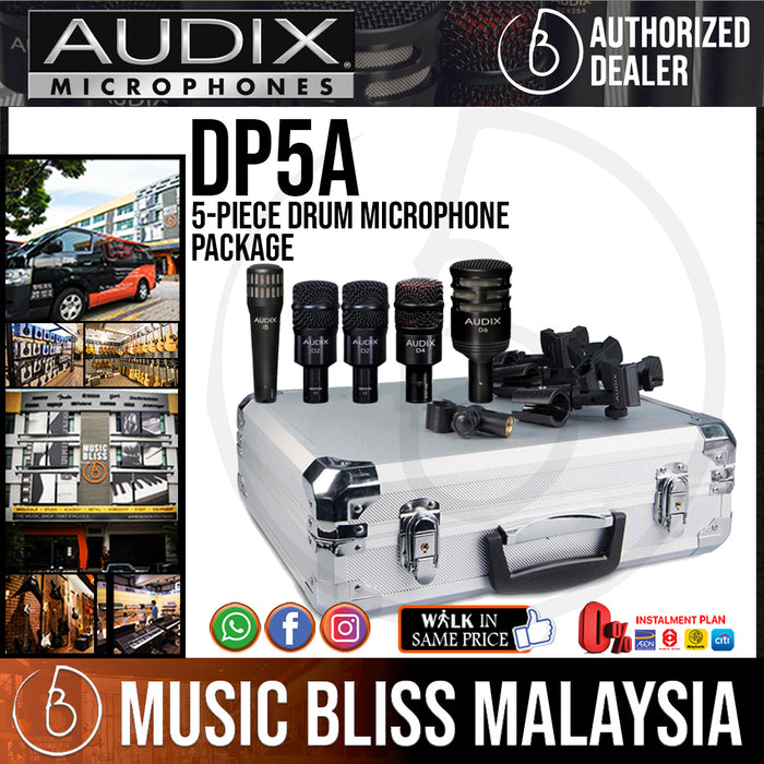 Audix DP5A 5-Piece Drum Microphone Package (DP-5A) - Music Bliss Malaysia