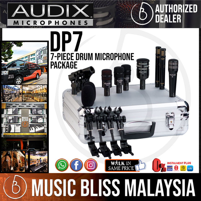 Audix DP7 7-piece Drum Microphone Package (DP-7) - Music Bliss Malaysia