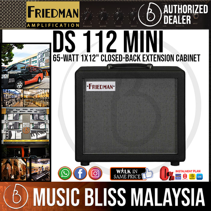 Friedman Dirty Shirley Mini Cab 65-watt 1x12" Closed-back Extension Cabinet - Music Bliss Malaysia