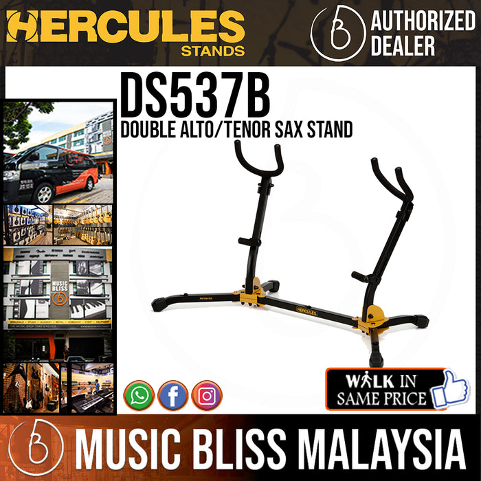 Hercules DS537B Double Alto/Tenor Sax Stand - Music Bliss Malaysia