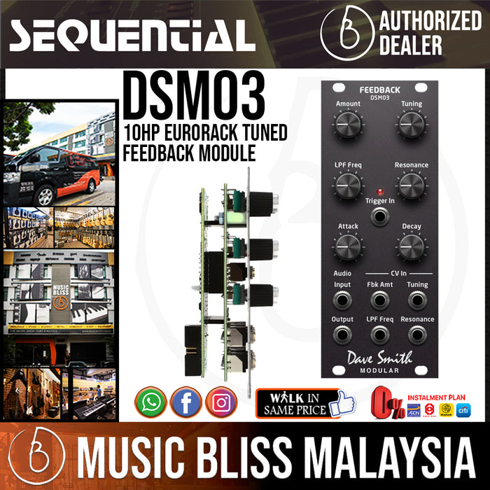 Sequential DSM03 Tuned Feedback Eurorack Module - Music Bliss Malaysia