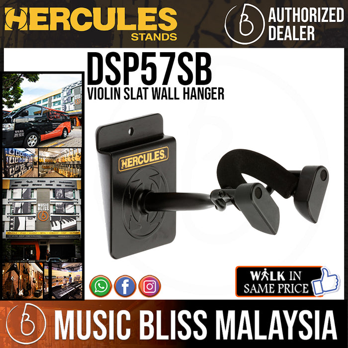 Hercules DSP57SB Violin Slat Wall Hanger - Music Bliss Malaysia