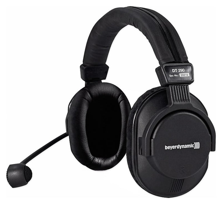 Beyerdynamic DT 290 MK II 250 Ohms Closed Broadcast headset with 200 Ohm dynamic microphone for broadcasting and tv with K109.00 Open End Cable (DT-290MK2) (DT290MK2) (DT290) - Music Bliss Malaysia