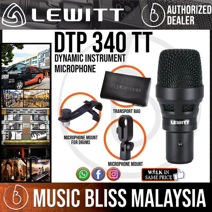 Lewitt DTP 340 TT Dynamic Instrument Microphone (DTP-340 TT / DTP340TT) - Music Bliss Malaysia
