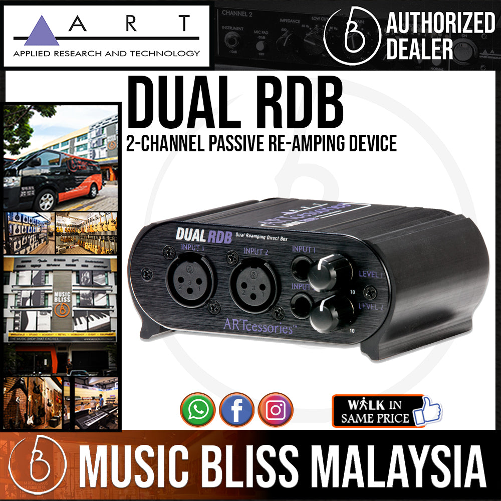 Art Rdb ART Dual RDB 2-channel Passive Re-Amping Device (DualRDB) | Music Bliss ...