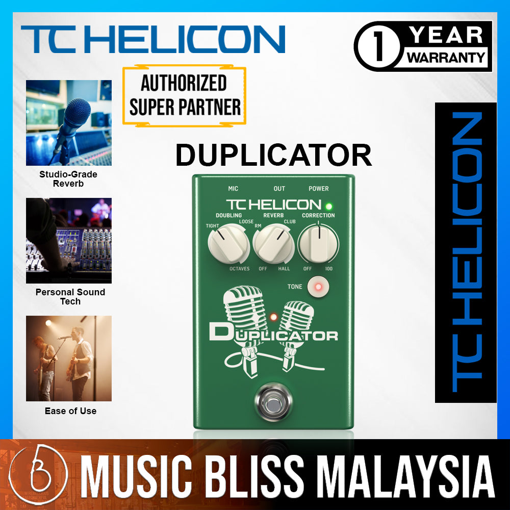 TC-Helicon Duplicator Vocal Effects Stompbox | Music Bliss Malaysia