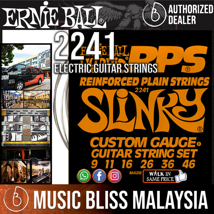 Ernie Ball 2241 Hybrid Slinky RPS Nickel Wound Electric Guitar Strings (9-46) - Music Bliss Malaysia