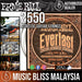 Ernie Ball 2550 Extra Light Everlast Coated Phosphor Bronze Acoustic Strings (10-50) - Music Bliss Malaysia
