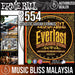 Ernie Ball 2554 Medium Everlast Coated 80/20 Bronze Acoustic Strings (13-56) - Music Bliss Malaysia