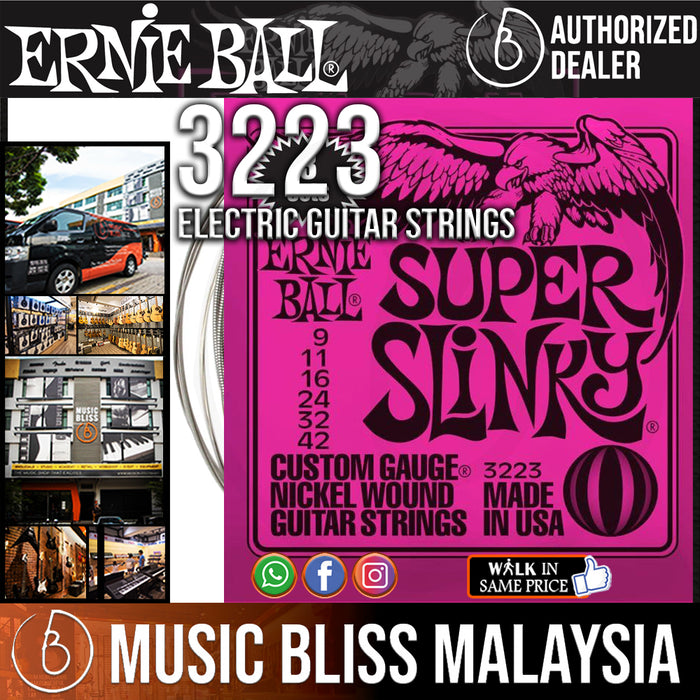 Ernie Ball 3223 Super Slinky Nickel Wound Electric Guitar Strings