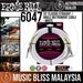 Ernie Ball 6047 20' Classic Straight / Angle Instrument Cable - White (P06047) - Music Bliss Malaysia