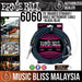 Ernie Ball 6060 25 Feet Braided Straight/Angle Instrument Cable - Black/Blue (P06060) - Music Bliss Malaysia