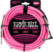 Ernie Ball 6078 10' Braided Straight / Angle Instrument Cable -  Neon Pink (P06078) - Music Bliss Malaysia