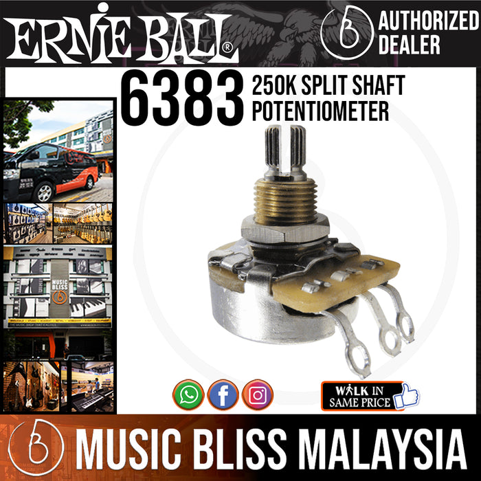 Ernie Ball 6383 250K Split Shaft Potentiometer - Music Bliss Malaysia