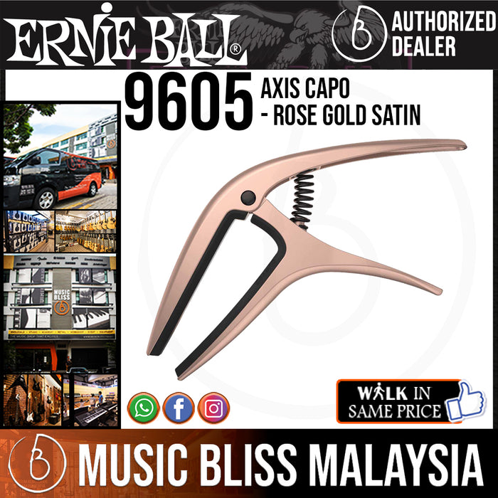 Ernie Ball 9605 Axis Capo - Rose Gold Satin (P09605) - Music Bliss Malaysia